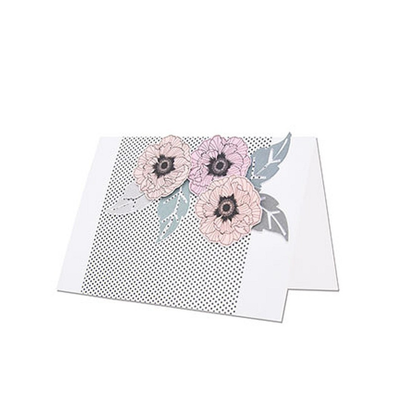 Sizzix 665068 Fustelle Framelits - Set 13 Pezzi Con Cornici Geometriche Da Olivia Rose Per Scrapbooking E Cucito - 4