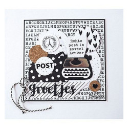 Fustella metallica Marianne Design Craftables Brush Alphabet
