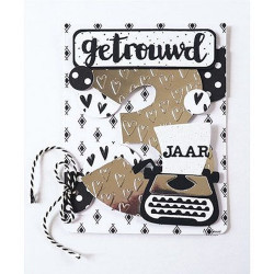Fustella metallica Marianne Design Craftables Brush Alphabet