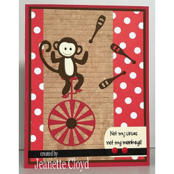 Fustella metallica Circus Monkey