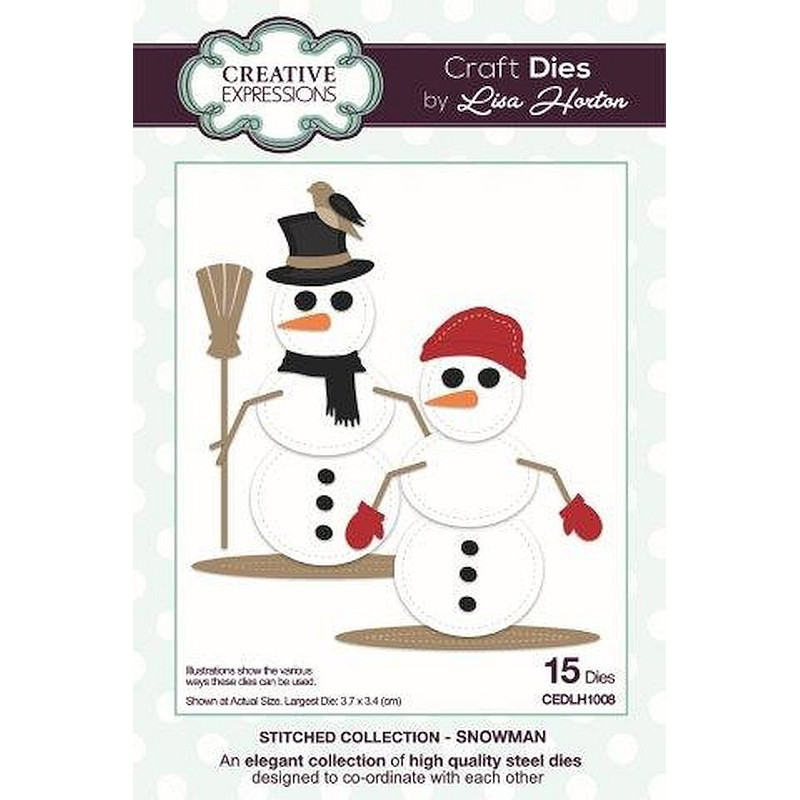 Fustella metallica Creative Expressions Collection Snowman