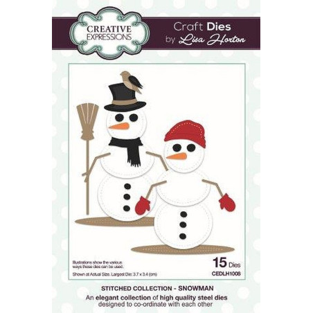 Fustella metallica Creative Expressions Collection Snowman