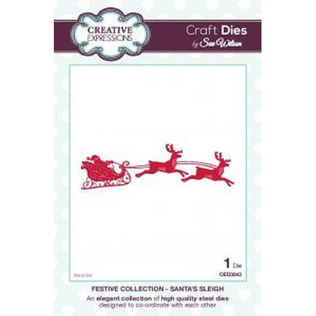Fustella metallica Creative Expressions Santa's Sleigh
