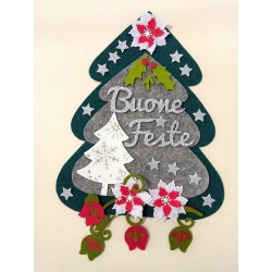 Fustella XL Albero stelle e stella alpina