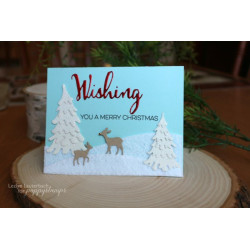 Fustella metallica PoppyStamps Playful Fawns