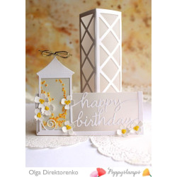 Fustella metallica PoppyStamps Garden Lantern