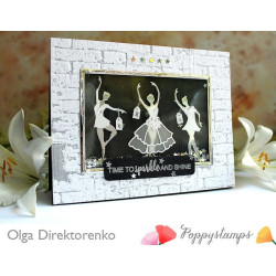 Fustella metallica PoppyStamps Graceful Faerie