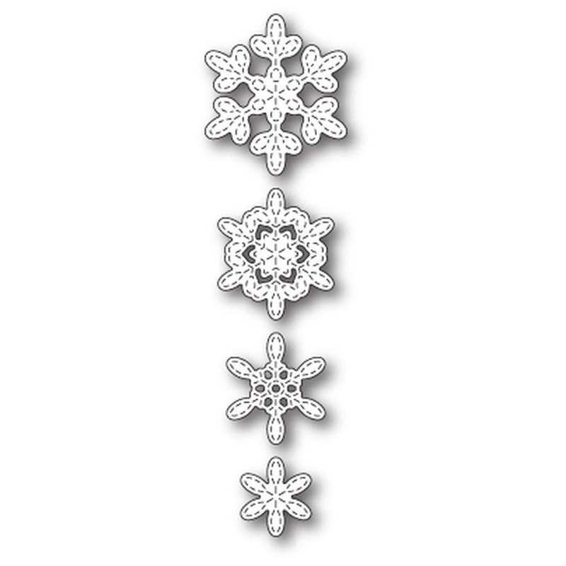 Fustella metallica PoppyStamps Stitched Evangeline Snowflakes