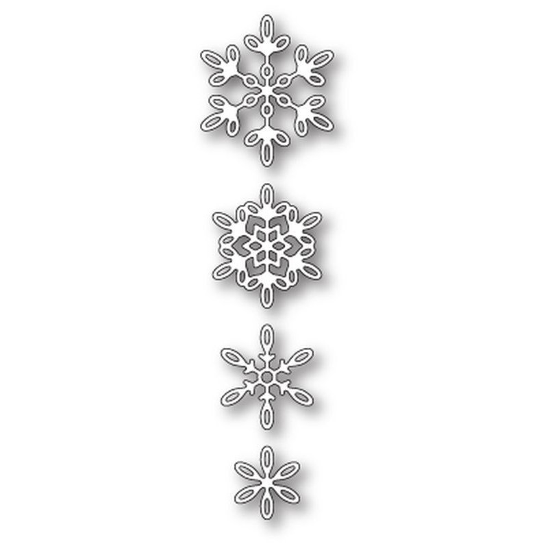 Fustella metallica PoppyStamps Evangeline Snowflakes