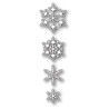 Fustella metallica PoppyStamps Evangeline Snowflakes