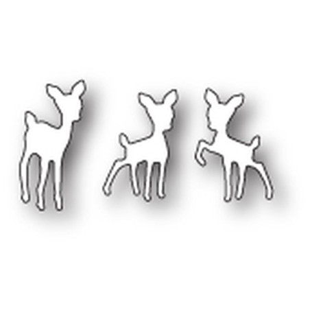 Fustella metallica PoppyStamps Tiny Fawns