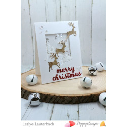 Fustella metallica PoppyStamps Jumping Deer Trio