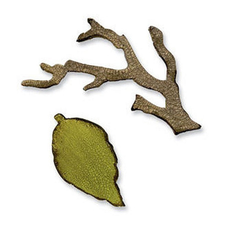 Fustella Sizzix Movers & Shapers Branch & Leaf by Tim Holtz
