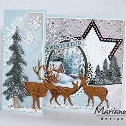 Fustella metallica Marianne Design Creatables Border Ice Crystals