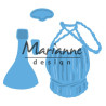 Fustella metallica Marianne Design Creatables Tiny's Italian Wine Bottle