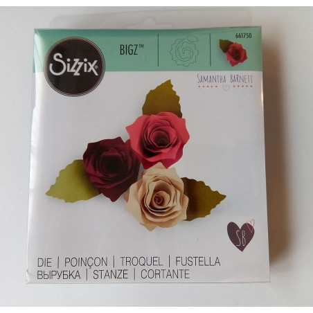 Fustella Sizzix Bigz 3-D Rose by Samantha Barnett