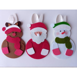 Portaposate A4 Babbo Natale Renna Pupazzo di neve