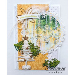 Fustella metallica Marianne Design Creatables Tiny's Christmas tree wood
