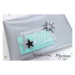 Fustella metallica Marianne Design Collectables Giftwrapping - Karin's deer, stars & tag