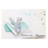 Fustella metallica Marianne Design Collectables Giftwrapping - Karin's deer, stars & tag