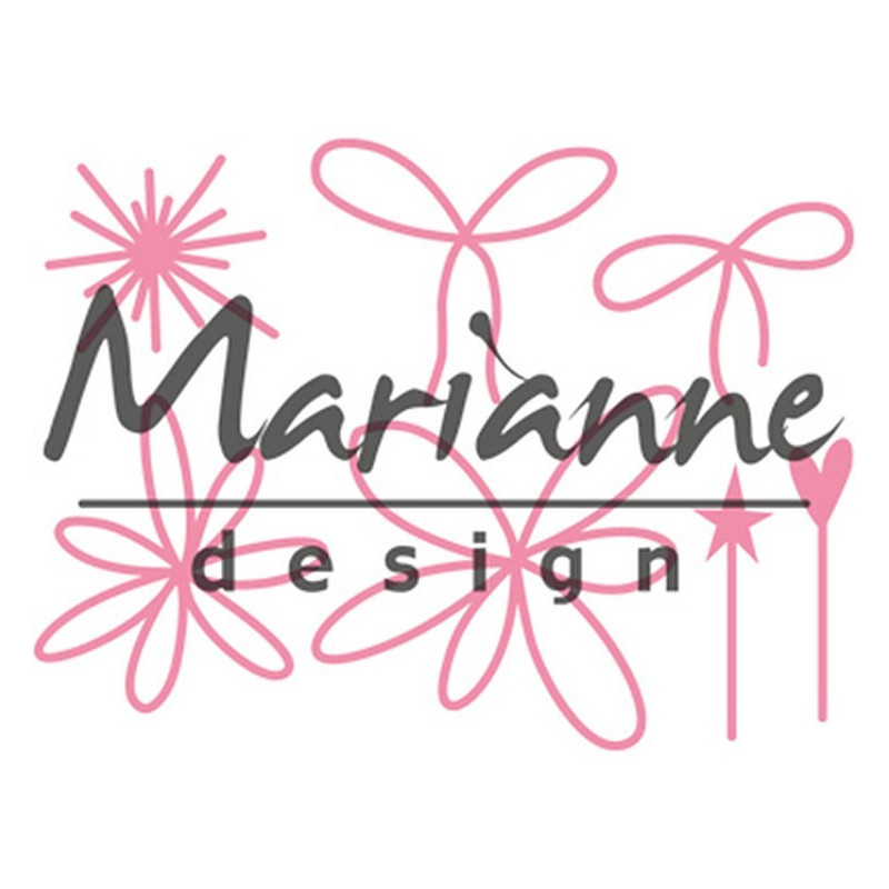 Fustella metallica Marianne Design Collectables Giftwrapping - Karin's pins & bows