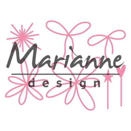 Fustella metallica Marianne Design Collectables Giftwrapping - Karin's pins & bows