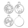 Fustella metallica Penny Black Joyful Ornaments