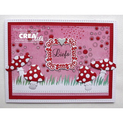 Fustella timbro Crealies Bits & Pieces Grass Edge medium