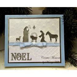 Fustella metallica Christmas Tree Nativity Silhouette