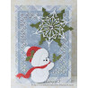 Fustella metallica Sweet Holly Snowman