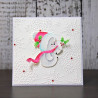 Fustella metallica Sweet Holly Snowman