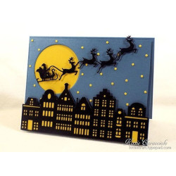 Fustella metallica Santa Moon
