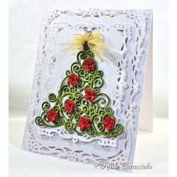 Fustella metallica Swirly Christmas Tree
