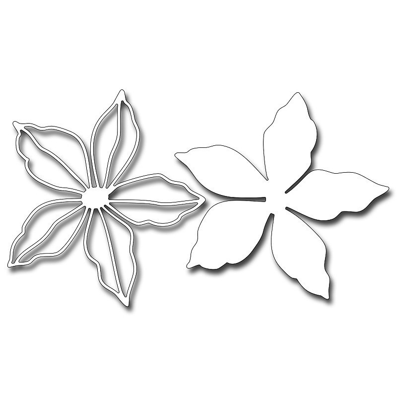 Fustella metallica Festive Poinsettia
