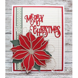 Fustella metallica Festive Poinsettia