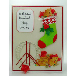 Fustella metallica Christmas Stocking