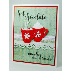 Fustella metallica Cup of Cocoa