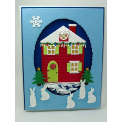 Fustella metallica Christmas House