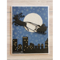 Fustella metallica Santa Sleigh and Deer