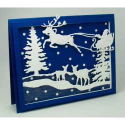 Fustella metallica Santa Sleigh and Deer