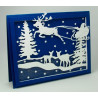 Fustella metallica Santa Sleigh and Deer
