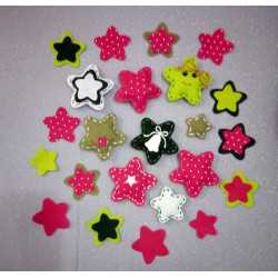 Fustella Tre stelle tre misure punte stondate
