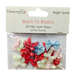 Dovecraft Mini bows 20 pezzi Back to Basics