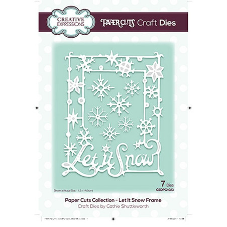 Fustella metallica Creative Expressions Let It Snow Frame