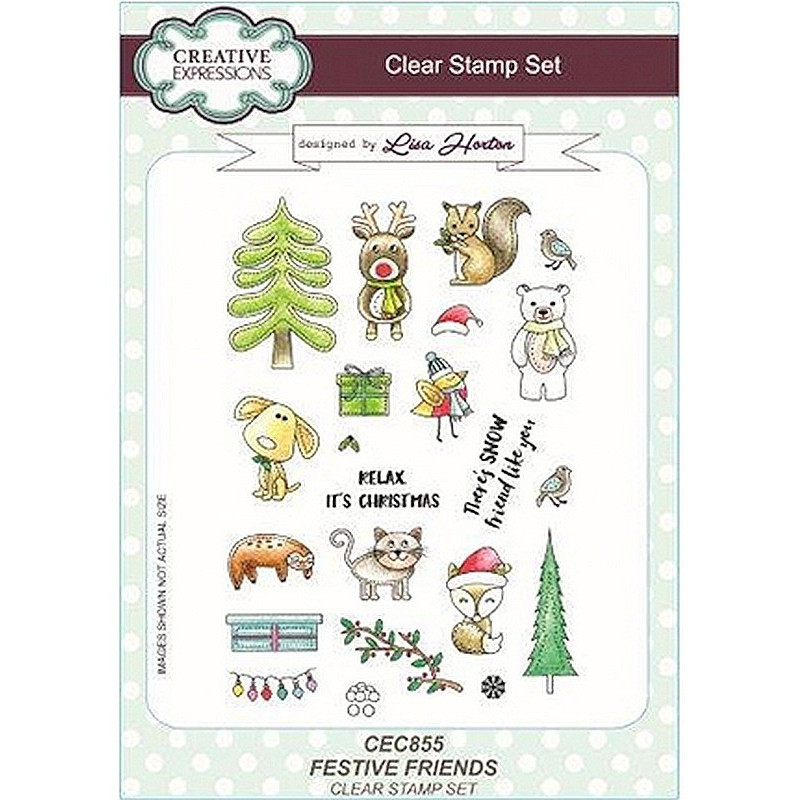 Set timbri Creative Expressions Festive Friends