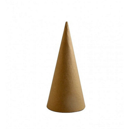 Cono di cartone 17 cm per creare alberi di Natale