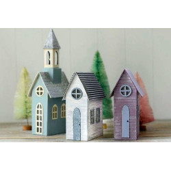 Fustella Sizzix BIGz XL Tim Holtz Village Brownstone