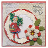 Fustella metallica Marianne Design Creatables Ghirlanda bacche e vischio