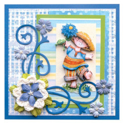 Fustella metallica Marianne Design Creatables Swirl flower