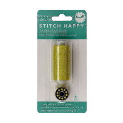 We R Memory Keepers thread stitch happy filo bobina colore giallo cedro 2 pezzi 100 metri